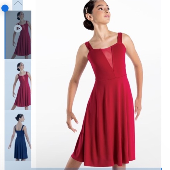 Weissman Dance Costume The Story Never Ends Red Ballet Dress Child Large - Picture 1 of 8